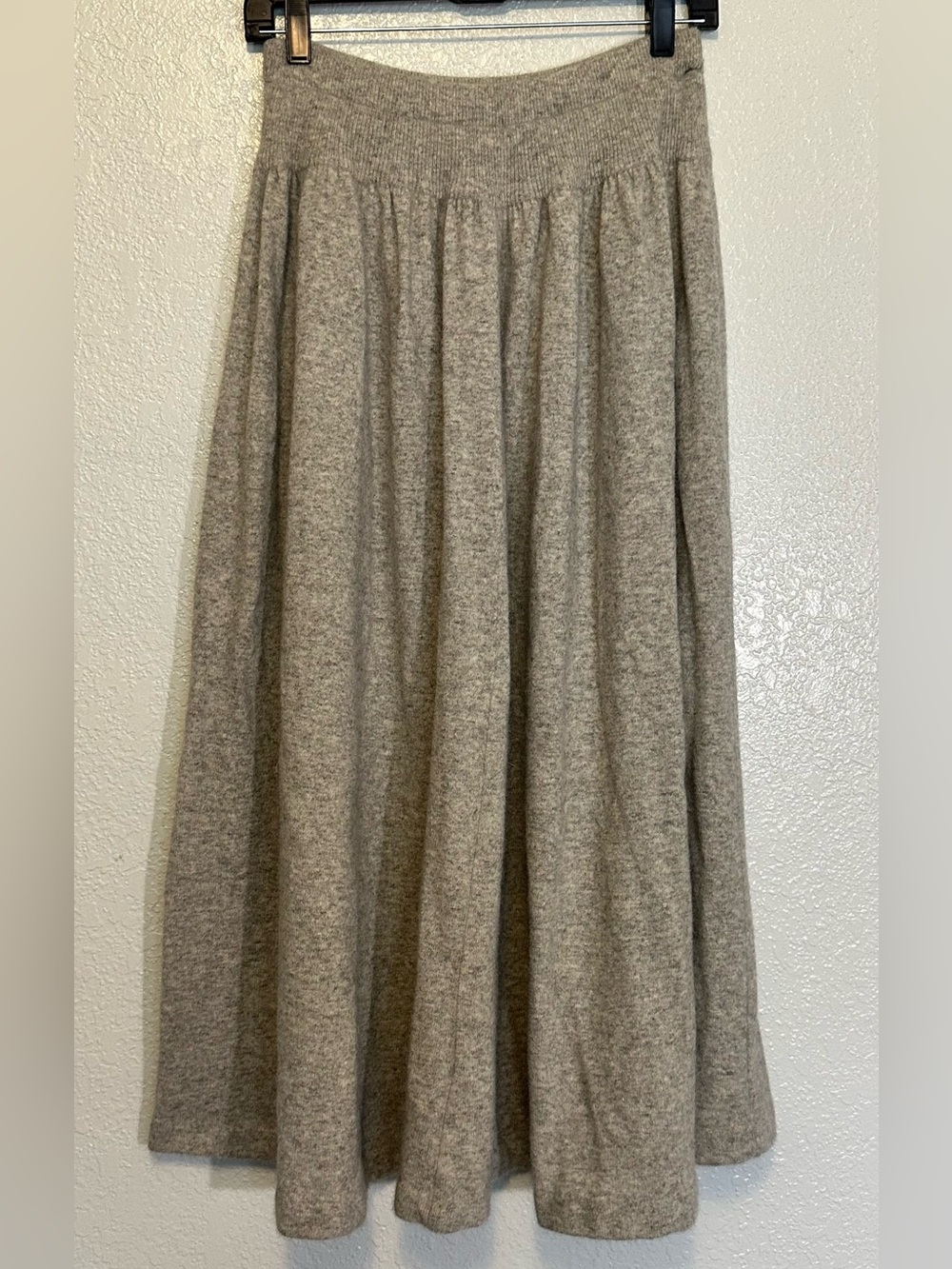 Liz Claiborne Lambswool Angora Gray Maxi Skirt M